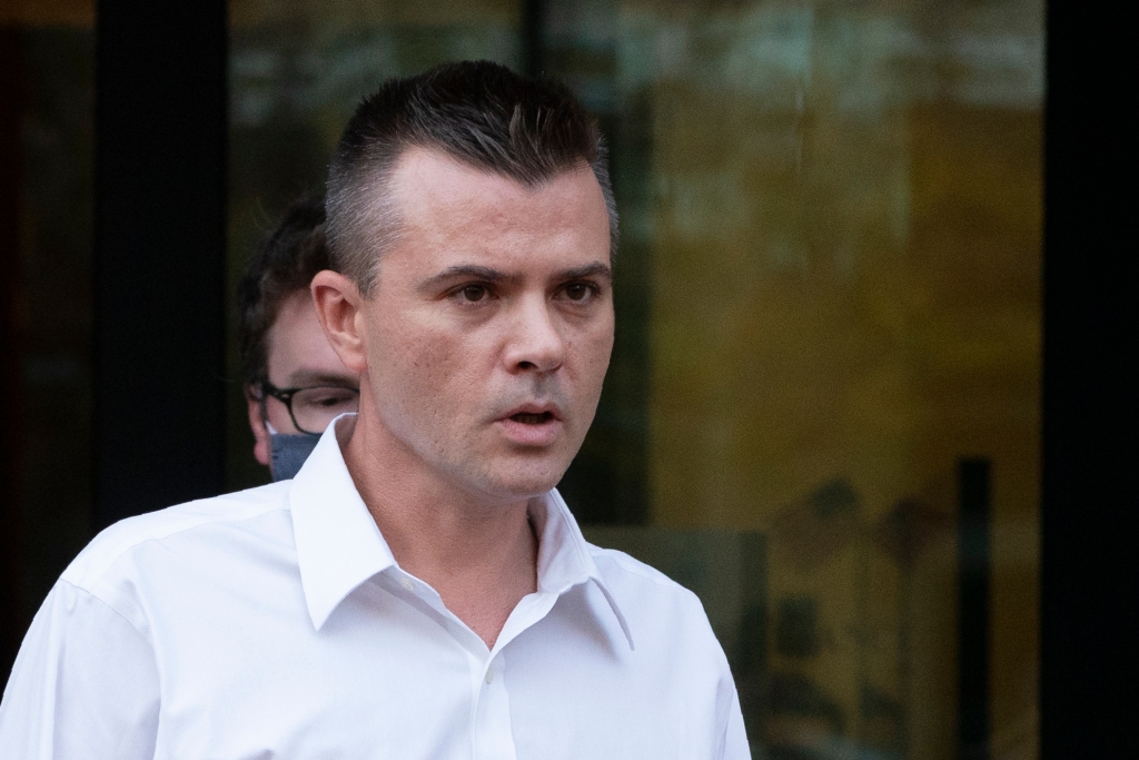 Igor Danchenko leaves the Albert V. Bryan U.S. Courthouse in Alexandria, Virginia on Thursday, November 4, 2021. 